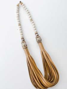 Sea to Sand Daly Necklace - British Tan Leather