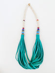Color Me Daly Necklace - Teal Leather
