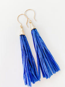 Color Me Sari Earrings - Blue